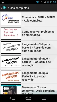 fisica interativa android App screenshot 3